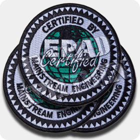 'EPA Certified' Iron-On Patches - 3 Pack (608/609)