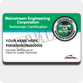 IAQ Certification Card