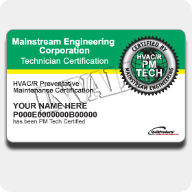PM Tech Certification Card