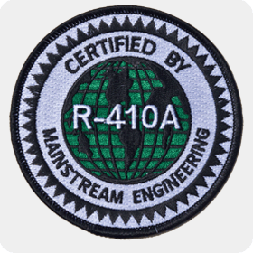 'R-410A Certified' Iron-On Patch - Single Pack