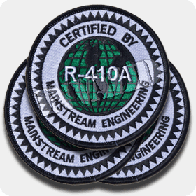 'R-410A Certified' Iron-On Patches - 3 Pack