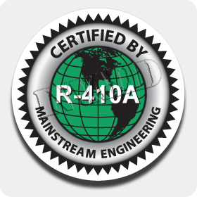 12 in. 'R-410A Certified' Truck Decal