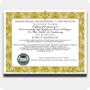 EPA 609 Wall Certificate