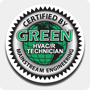 Green HVAC/R Truck Decal