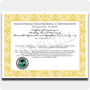 HC/HFO Wall Certificate