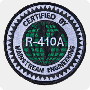 'R-410A Certified' Iron-On Patch - Single Pack